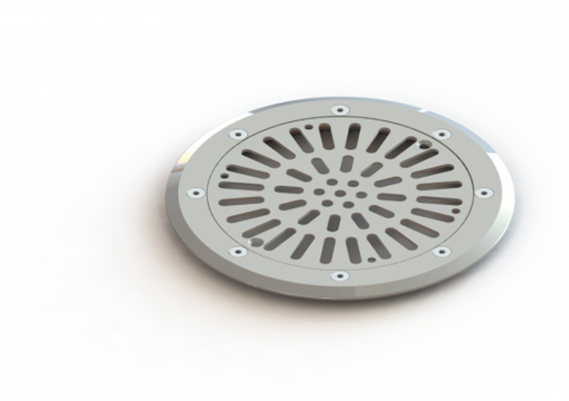Embellisseurs inox pour bondes de fond ABS